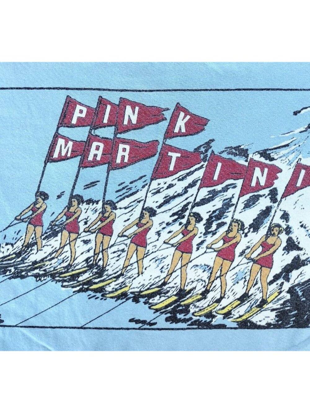 Pink Martini Vtg American Apparel Tee Blue 2XL